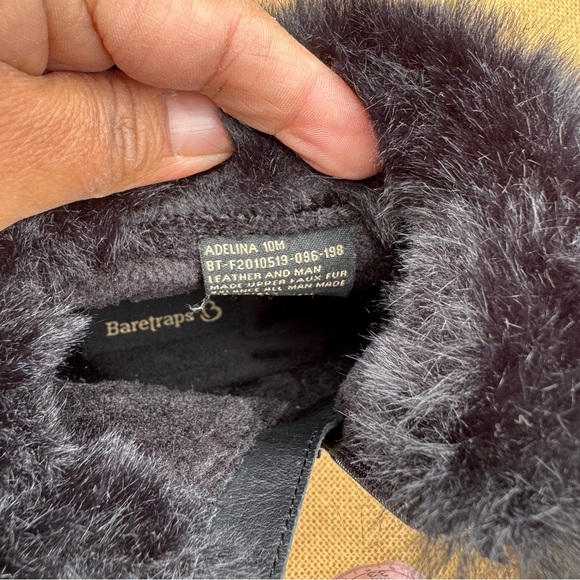 BareTraps Adelina Black Faux Fur Winter Boots Size 10M - Picture 9 of 11